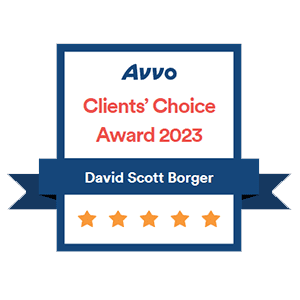 Avvo Clients' Choice Award 2023 for David Scott Borger.